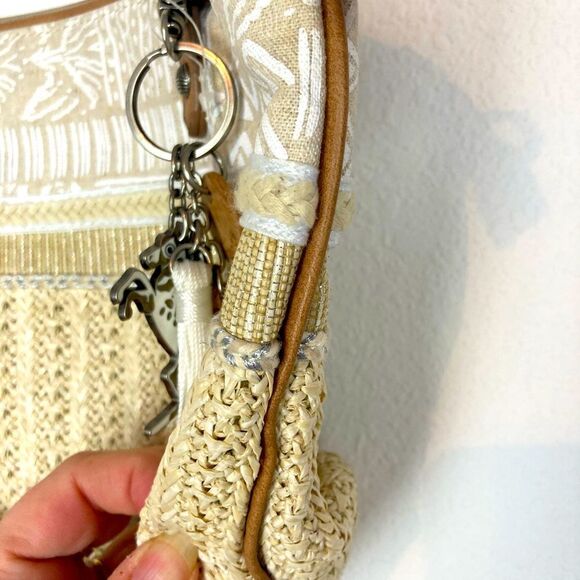 Sakroots NWOT Western/ Southwest vibe bag w/horse charms & tassels many pockets - Picture 6 of 14